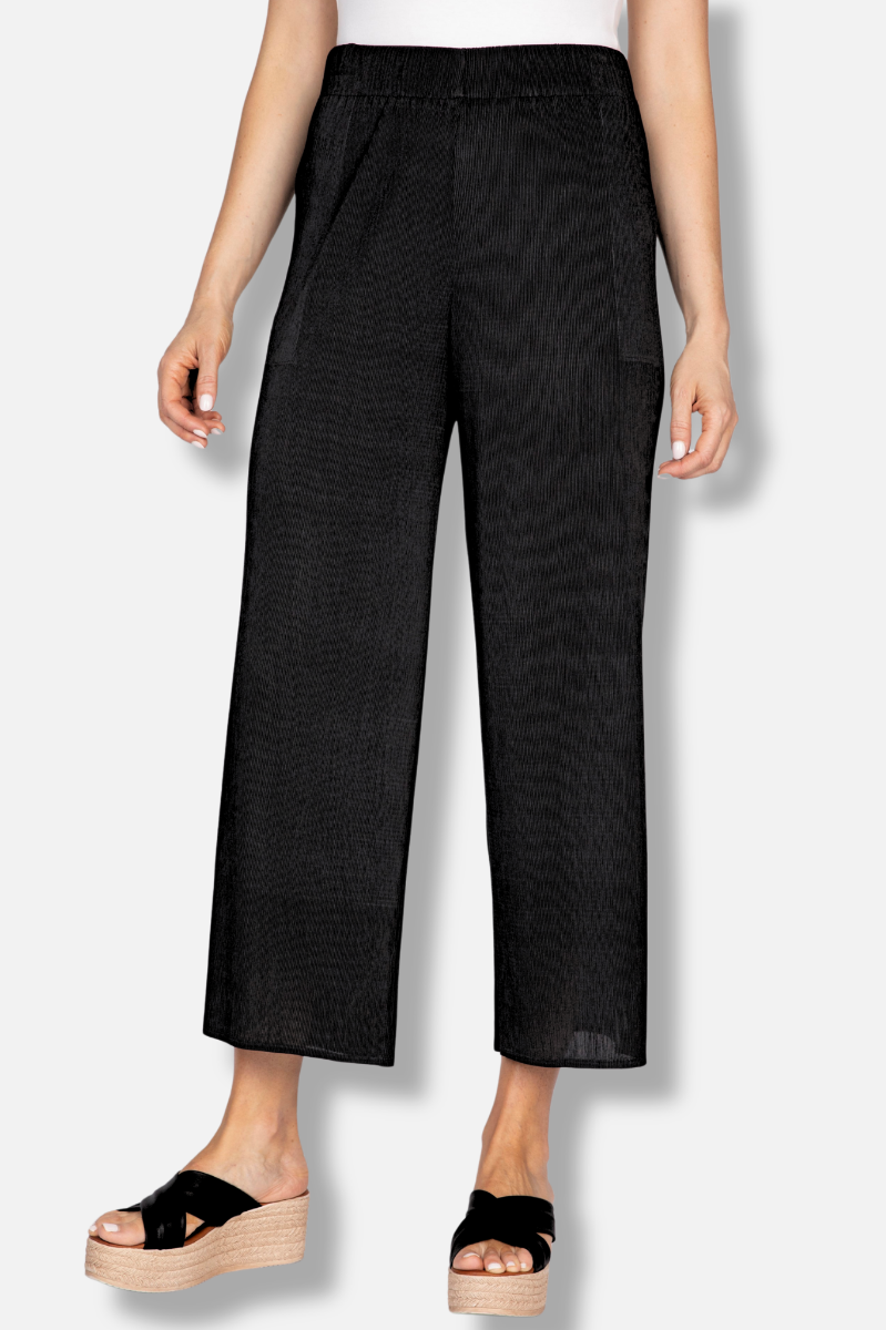 Occasion Pant - Black Parisian Pleats