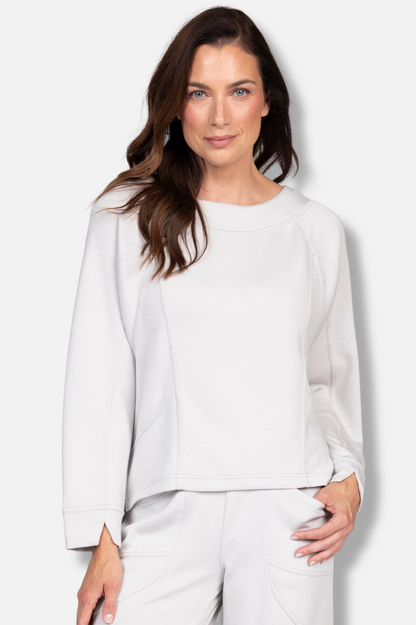 Border Stitch Pullover - Sand