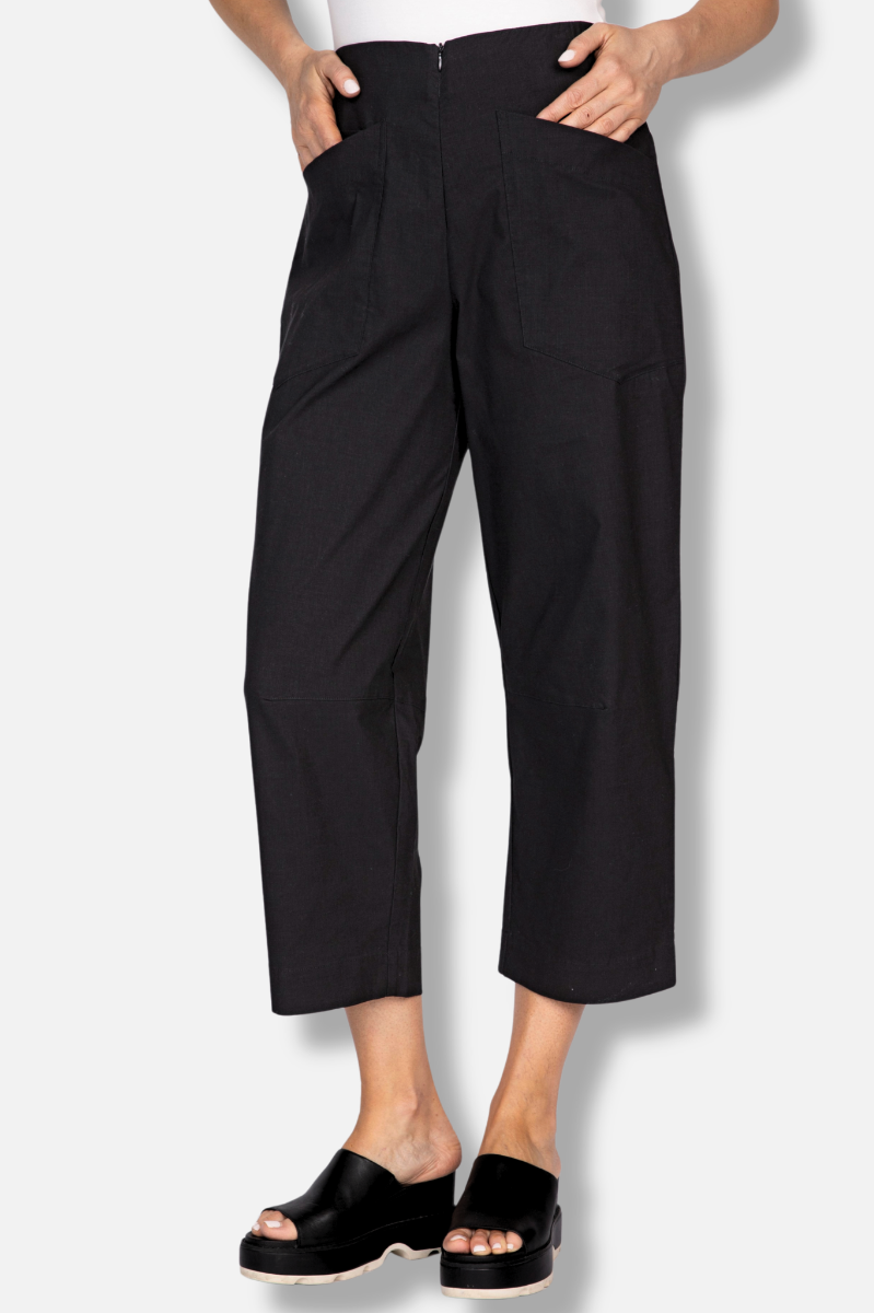 Hampton Crop Pant - Black
