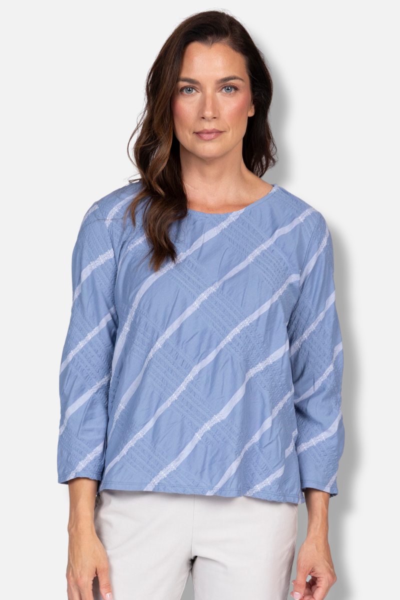 Bias Cut Pullover - Pool