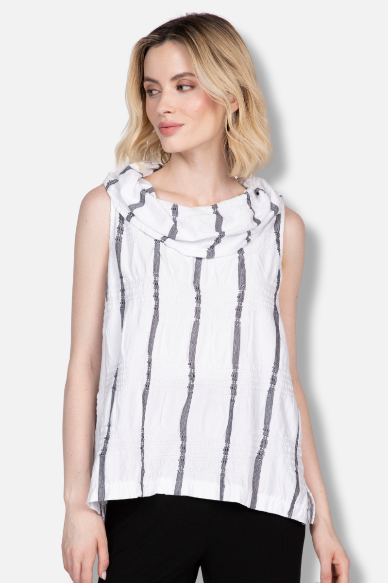 Sleeveless Cowl - White 