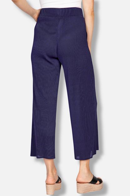 Occasion Pant - Navy Parisian Pleats