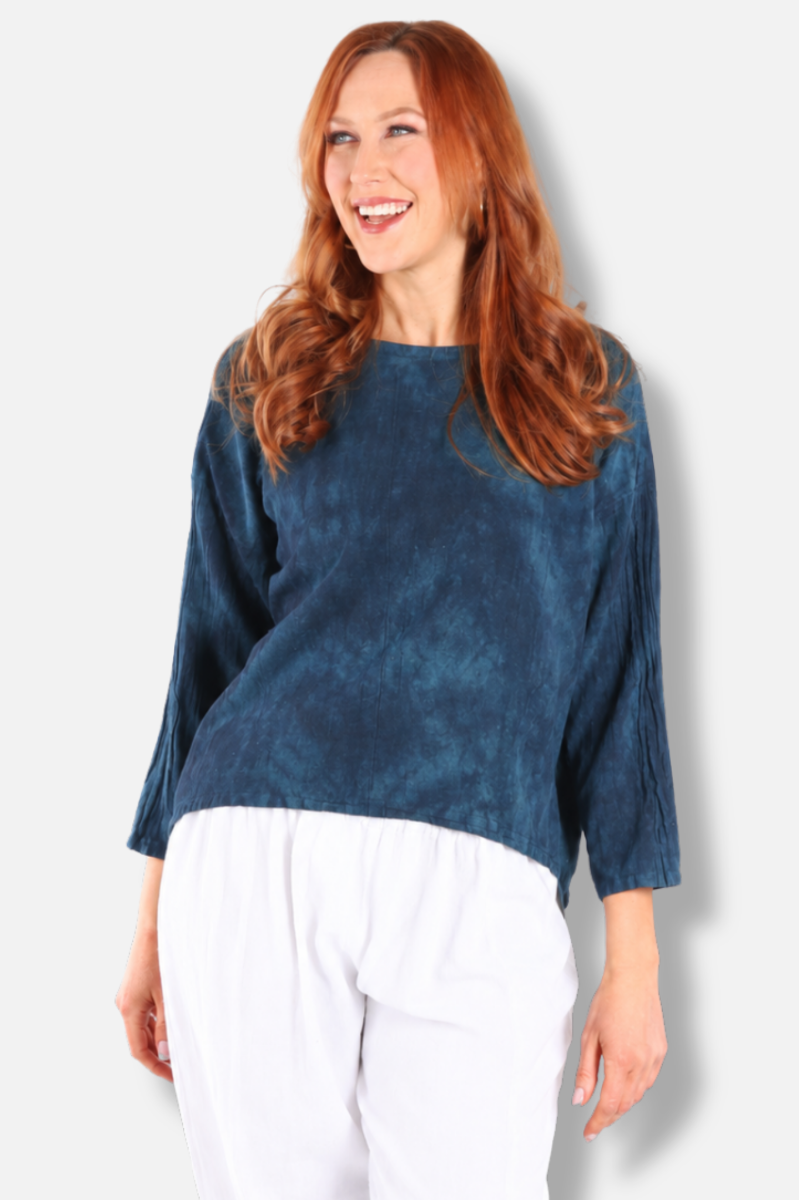 Abby Top - Washed Sapphire