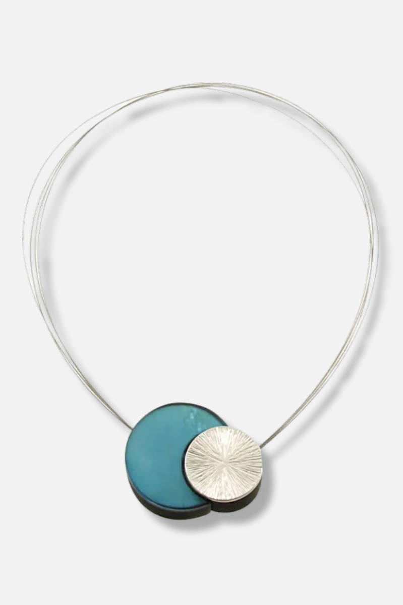 Crescent Moon Necklace - Silver