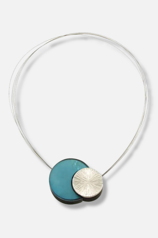 Crescent Moon Necklace - Silver