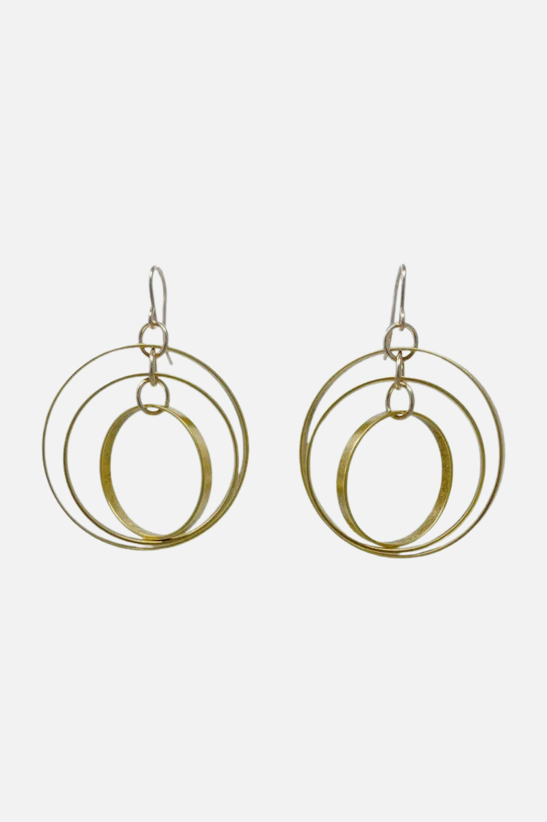 Astrolabe Earrings - Gold