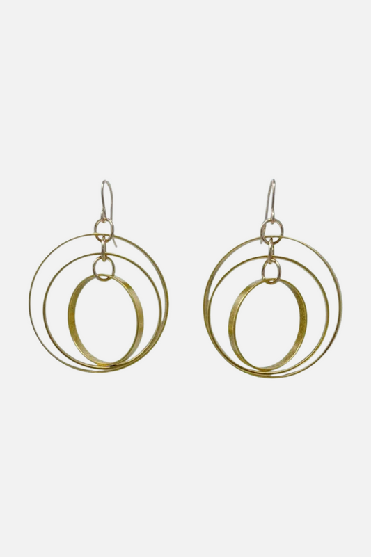 Astrolabe Earrings - Gold