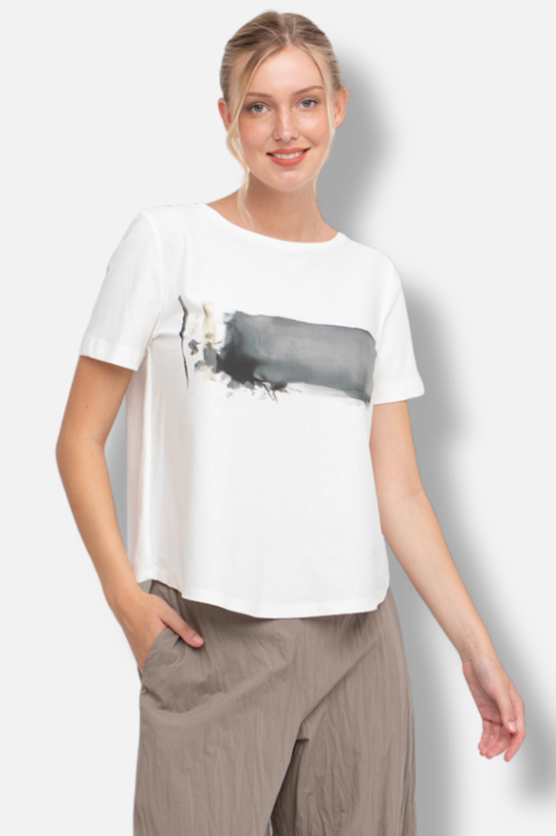 Calm Canvas Tee - Charcoal 
