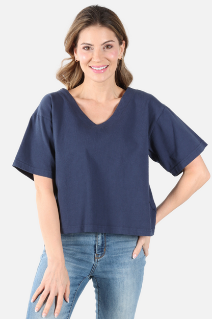 Crop V Neck - Stargaze
