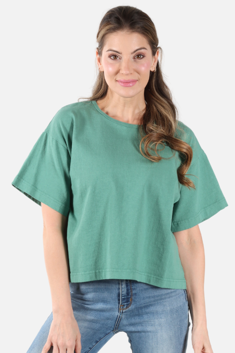 Short Sleeve Crop Crew - Turaco