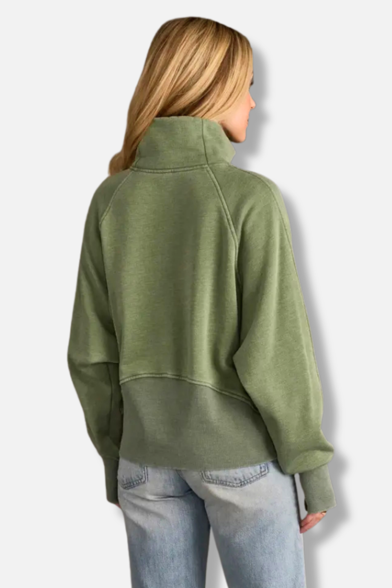 Quarter Zip Sweatshirt - Green