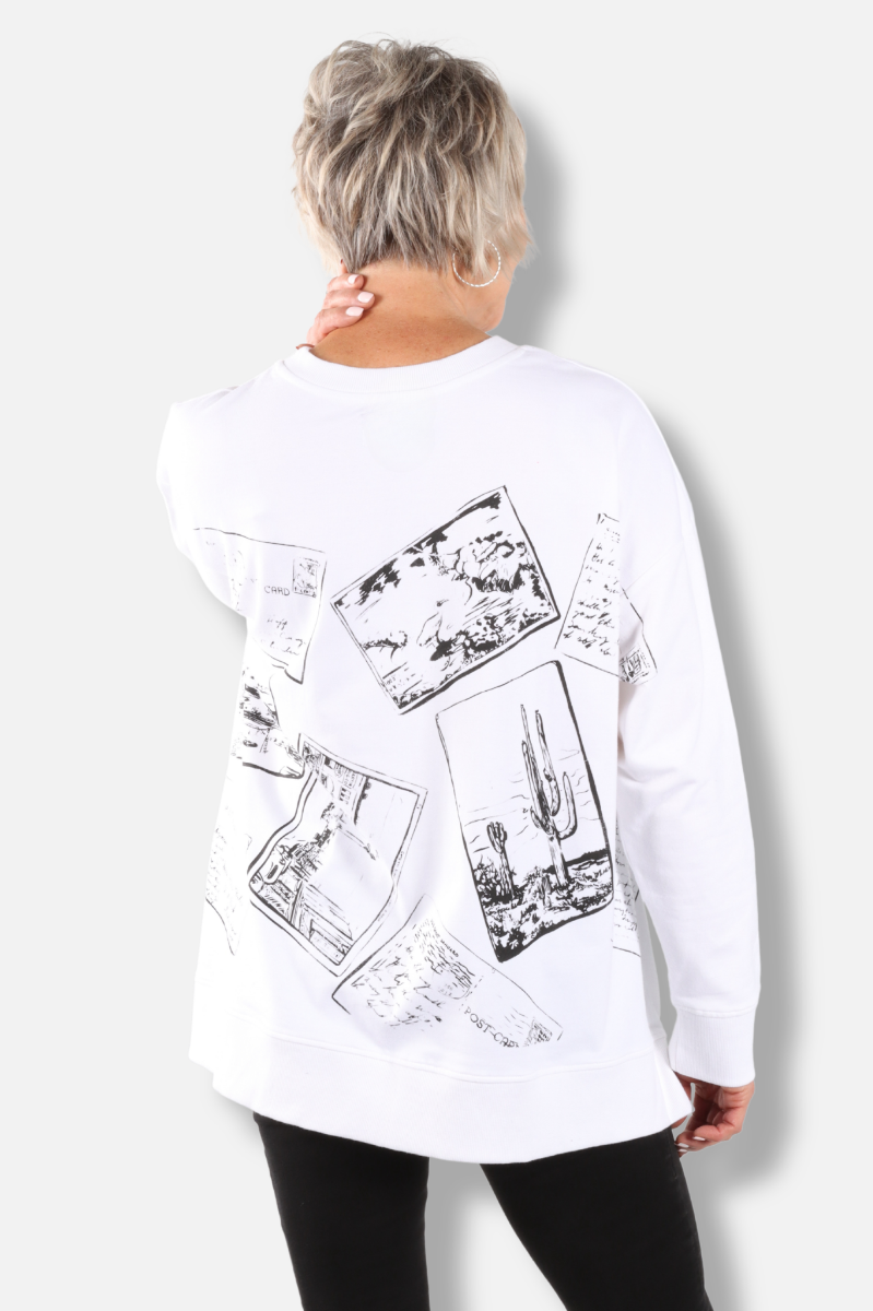 A-Line Sweatshirt - White