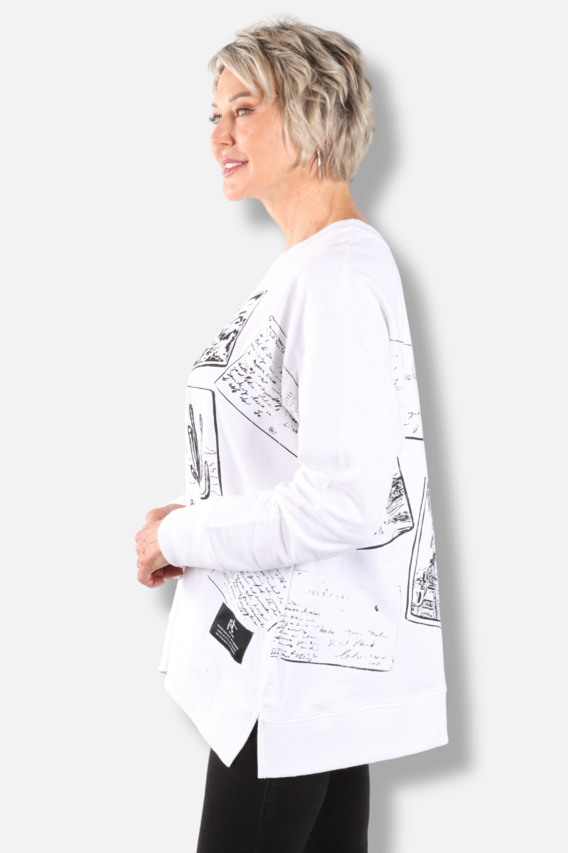 A-Line Sweatshirt - White