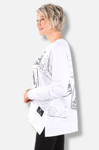 A-Line Sweatshirt - White