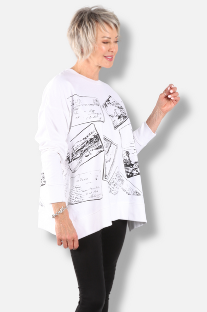 A-Line Sweatshirt - White