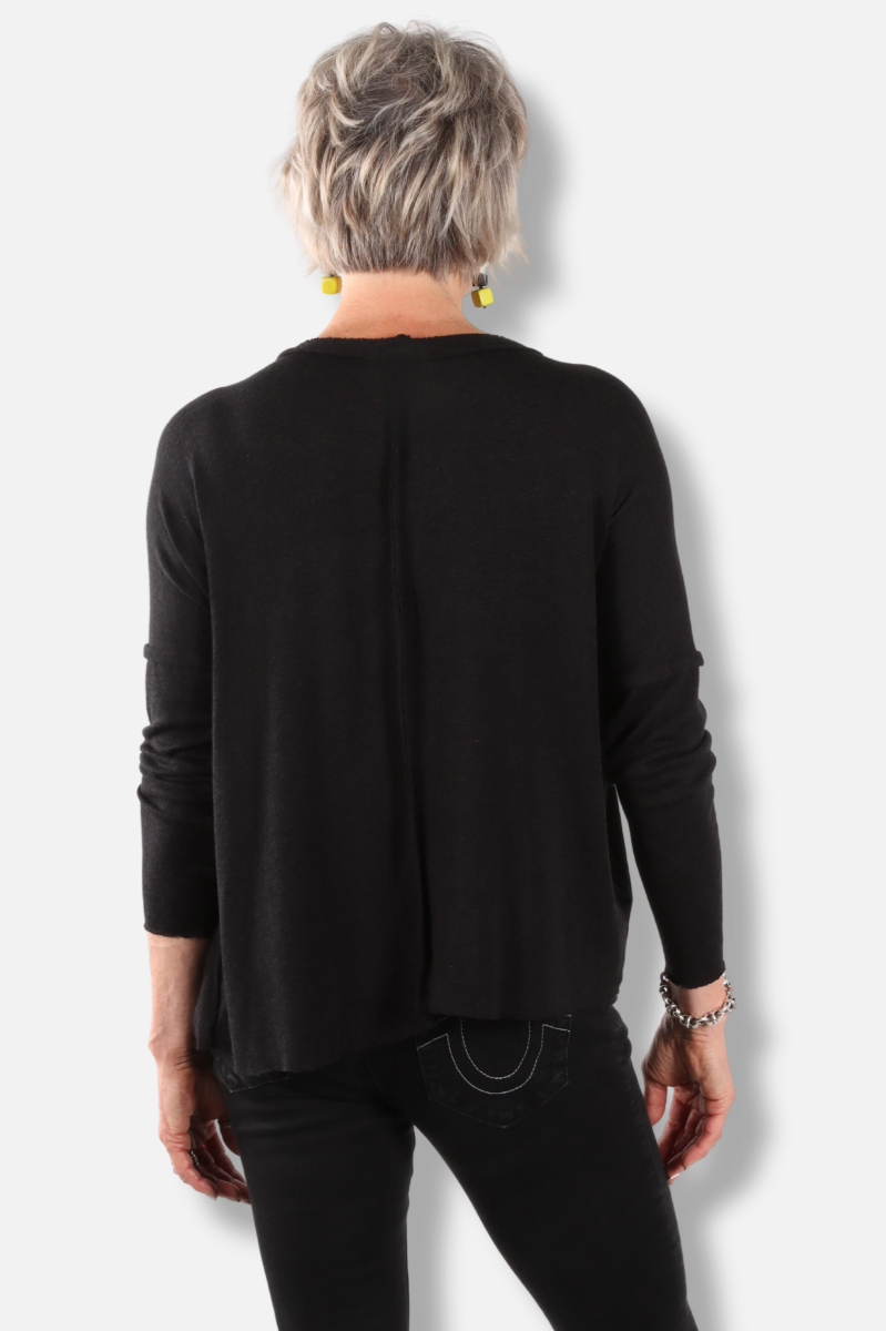 Zaira Pullover - Black & Green 