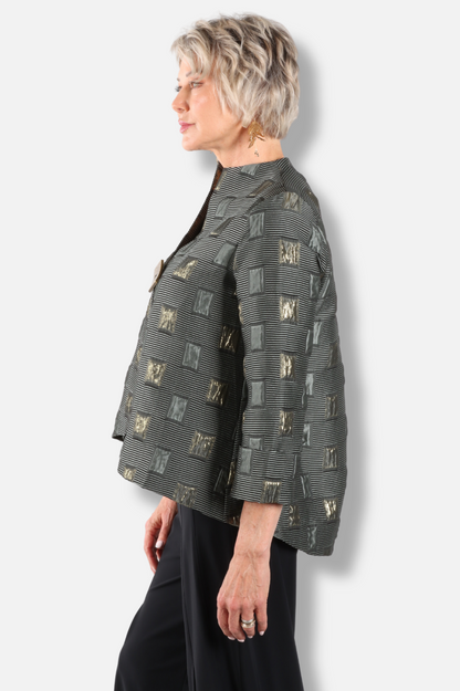 One Button Jacket - Taupe 