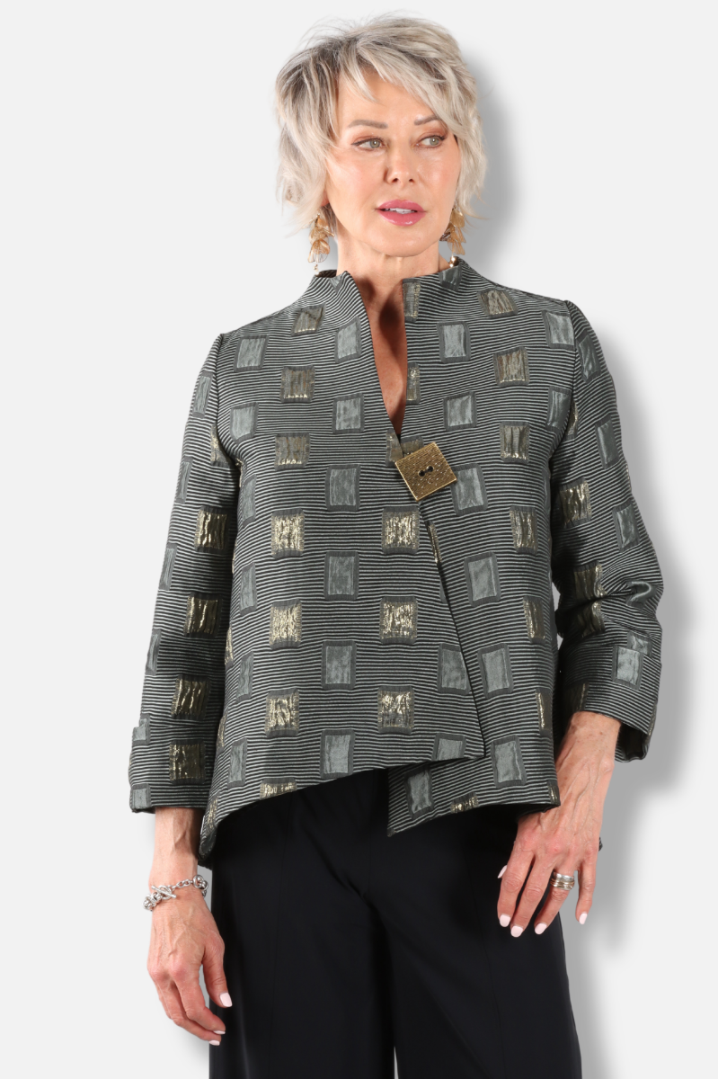 One Button Jacket - Taupe 