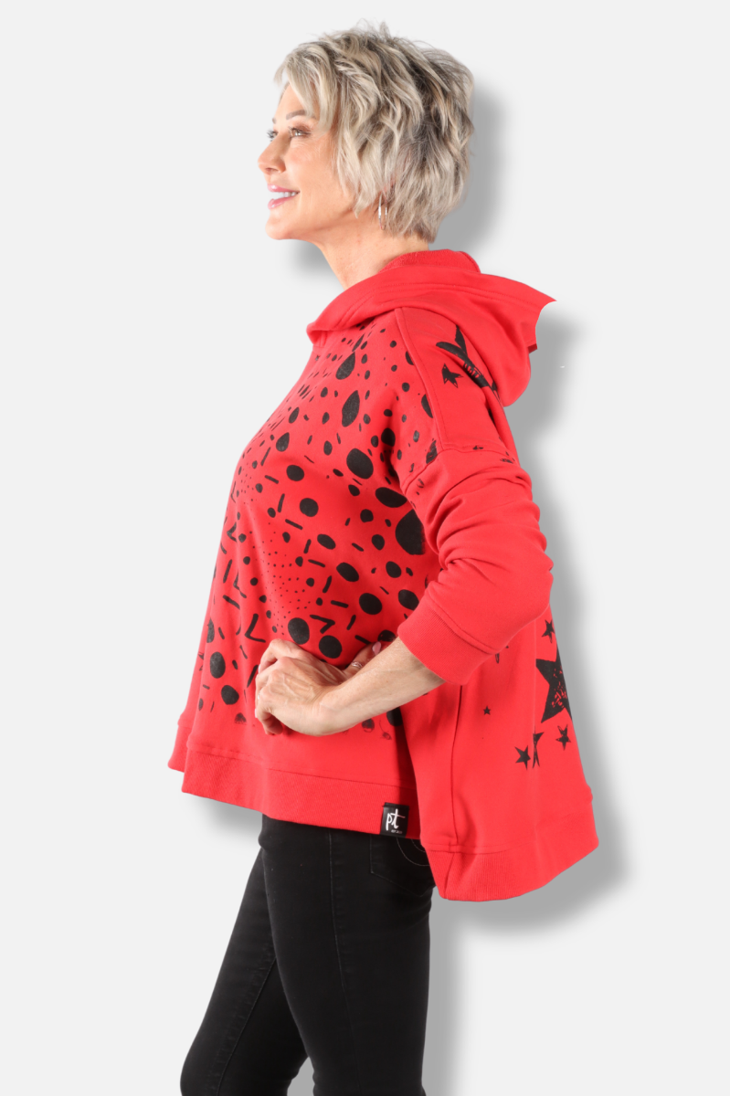 Star Hoodie - Red 