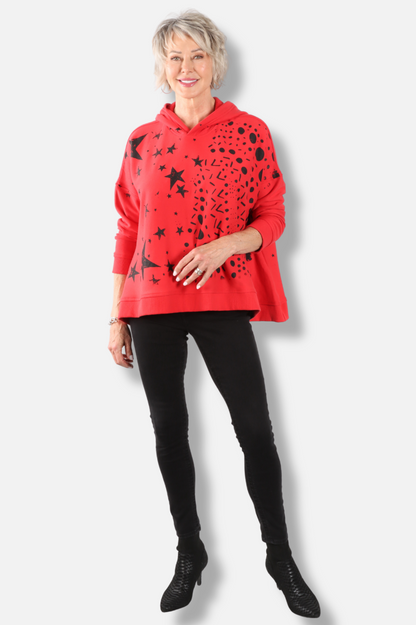 Star Hoodie - Red 