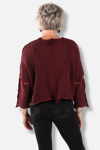 Crosby Pullover - Ruby 