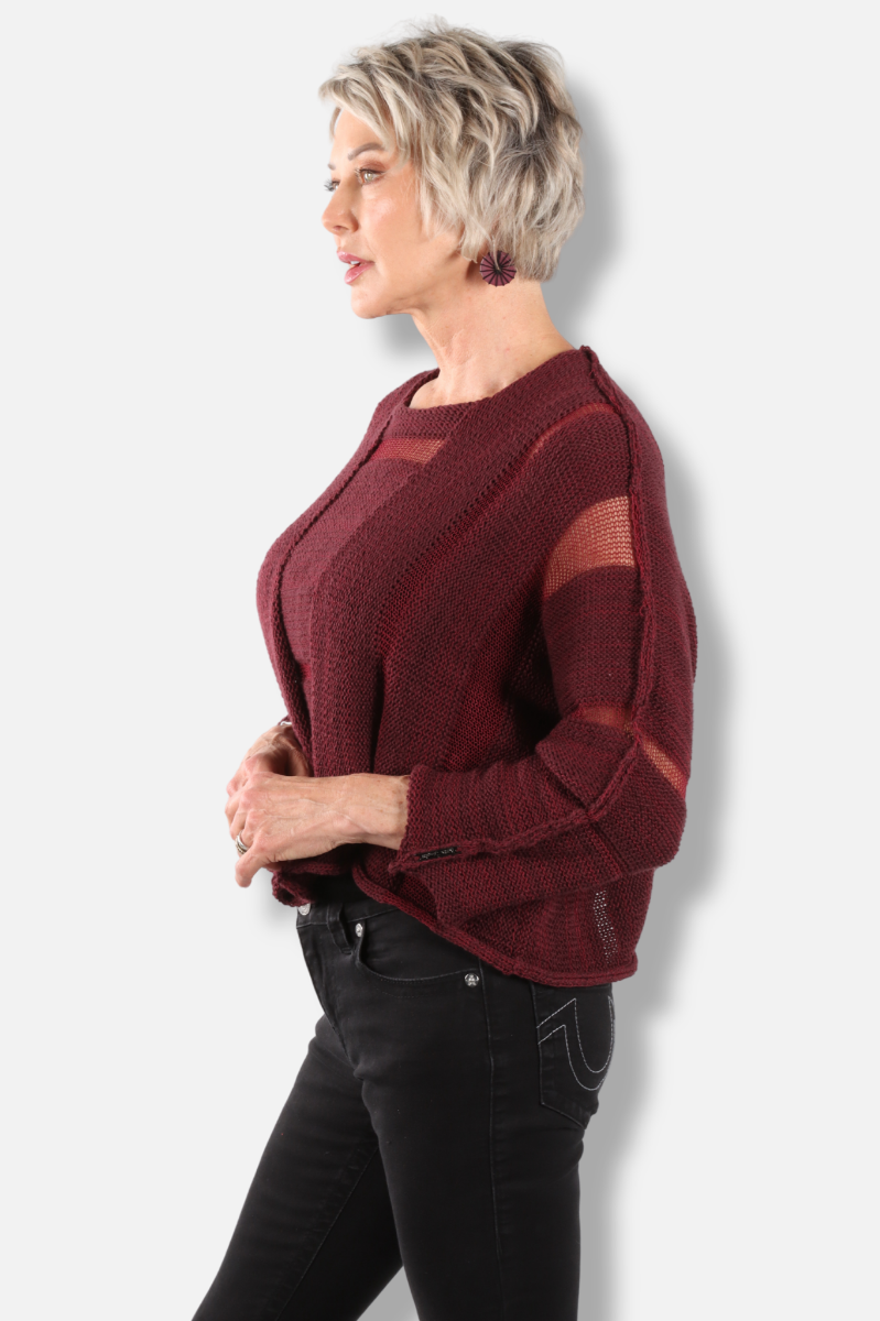 Crosby Pullover - Ruby 