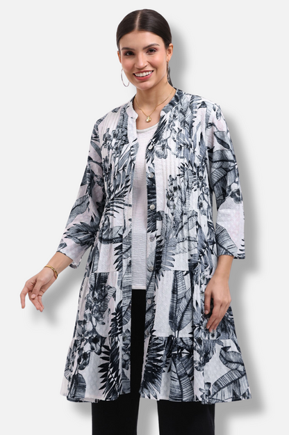 Fawn Dress Plus - Black & White