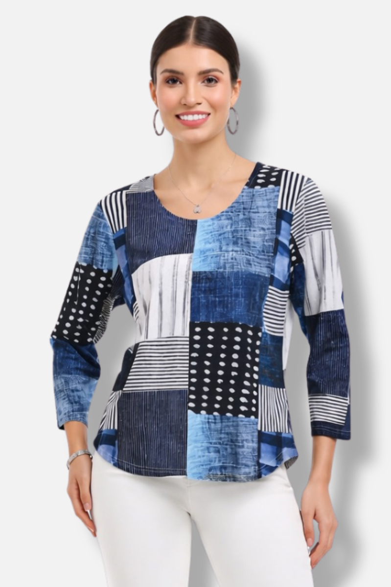 Juliette Top Plus - Navy