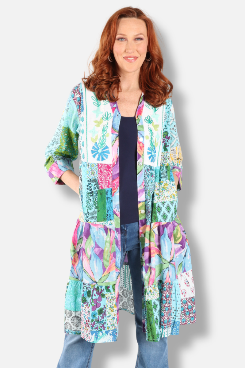 Amanda Embroidered Dress - Multi Color
