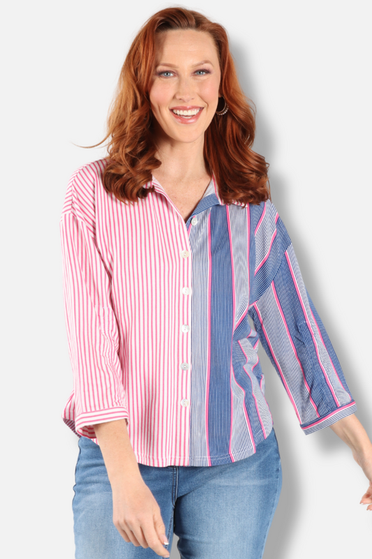 Fran Shirt - Fuchsia