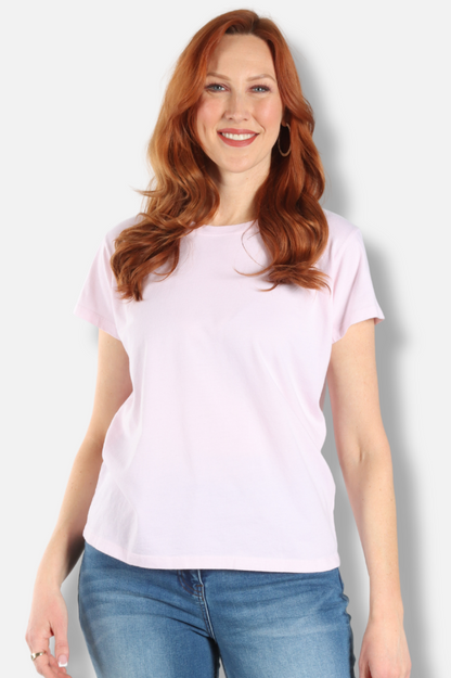 Short Sleeve Crew Plus - Heaven Pink