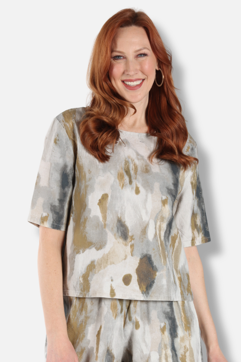 Simon Shirt - Pioggia Linen Blend