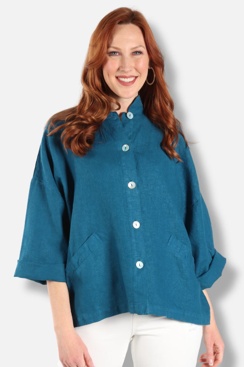 Danuta Jacket - Demoiselle Heavy Linen