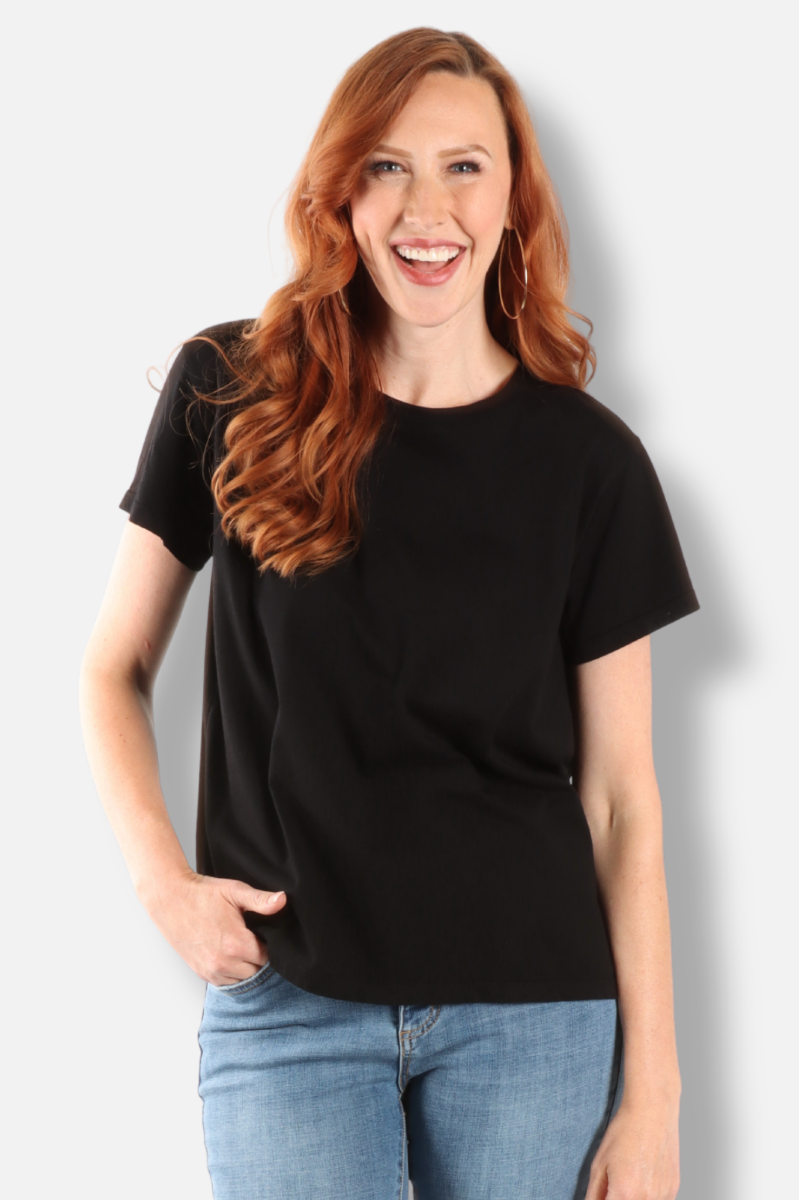 Short Sleeve Crew Plus - Black
