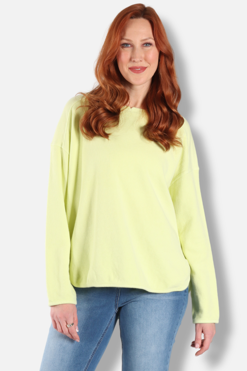 Drop Shoulder Top Plus - Sunny
