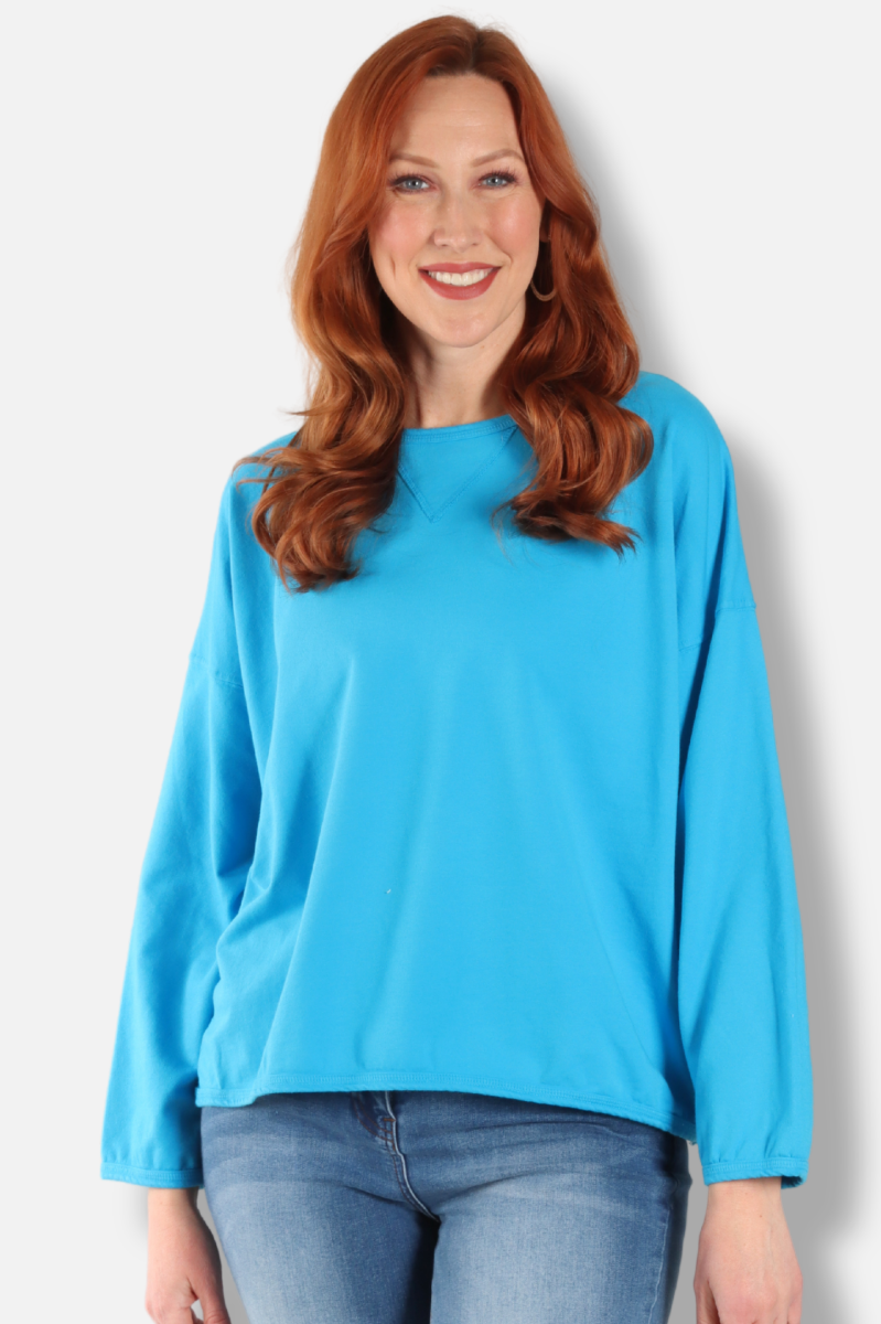 Stretch Terry Sweatshirt - Methyl Blue 