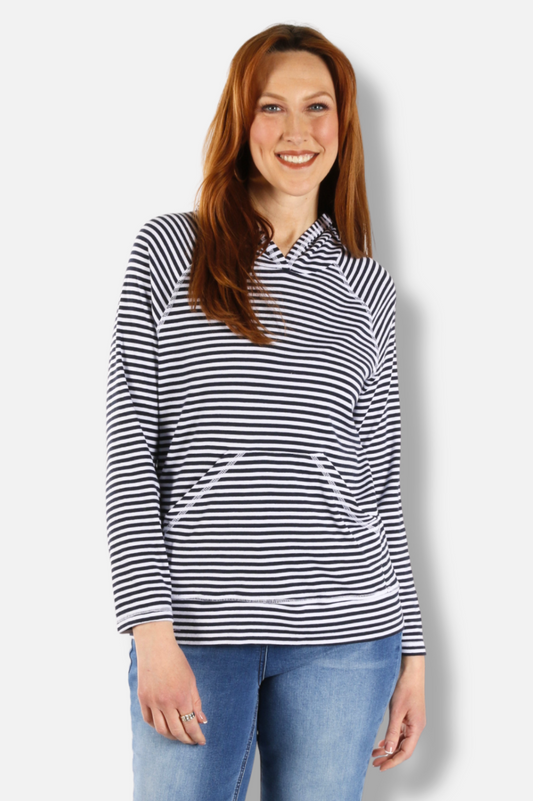 Banded Hoodie - White