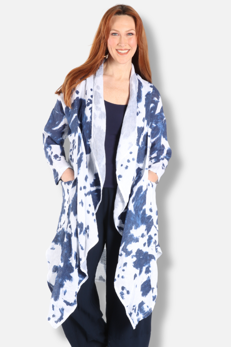 Tie-Dye Throw - White