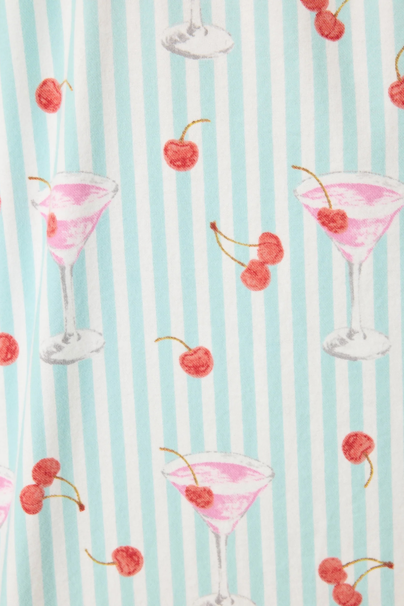 Print Flannel Night Shirt - Ma Cherie