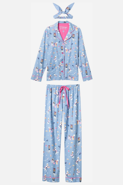 Flannel PJ Set - Baked Woof Love