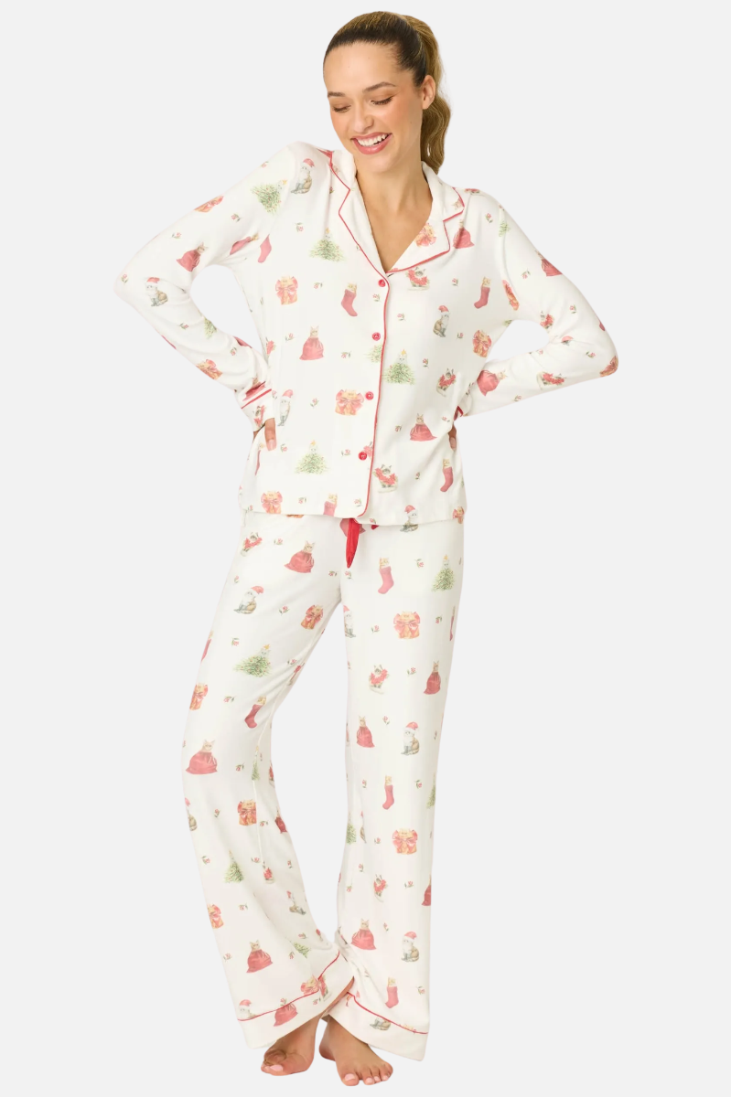 Butter Jersey PJ Set - Feline Festive