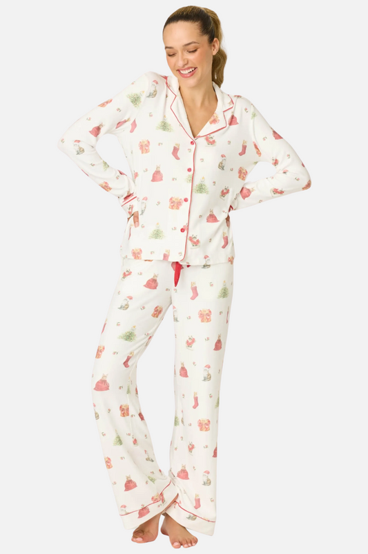Butter Jersey PJ Set - Feline Festive