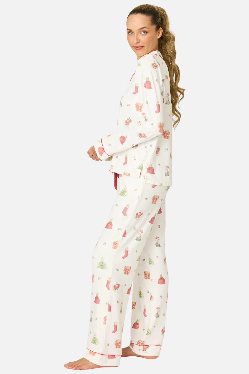 Butter Jersey PJ Set - Feline Festive