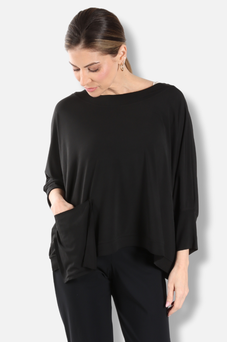 Drop Pocket Tee - Black