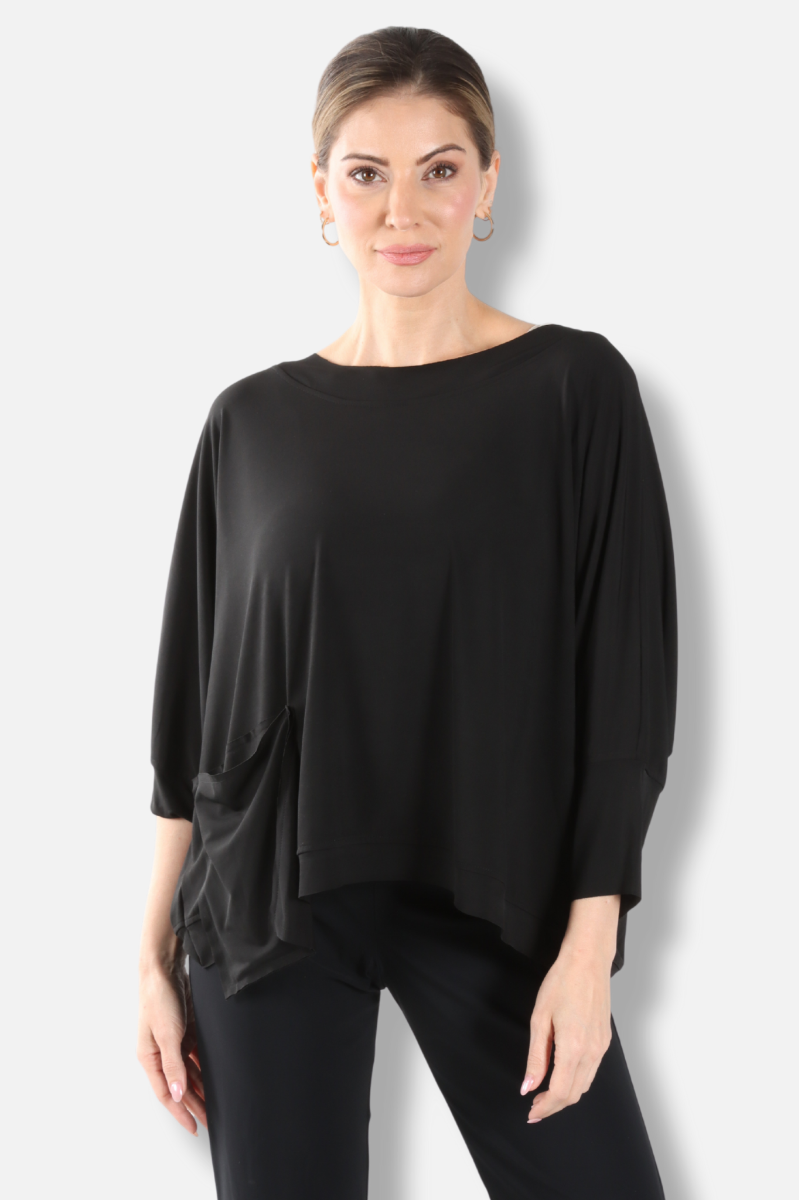 Drop Pocket Tee - Black