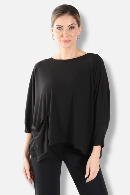 Drop Pocket Tee - Black