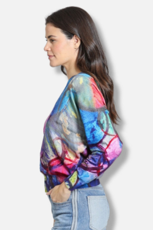 V-Neck Pullover - Prism