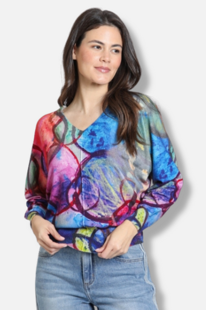 V-Neck Pullover - Prism