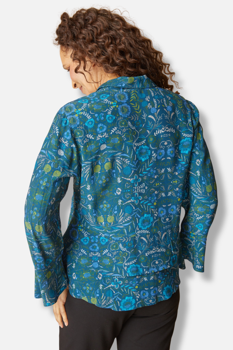 Flounce Shirt - Lagoon