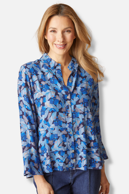 Flounce Shirt - Tide